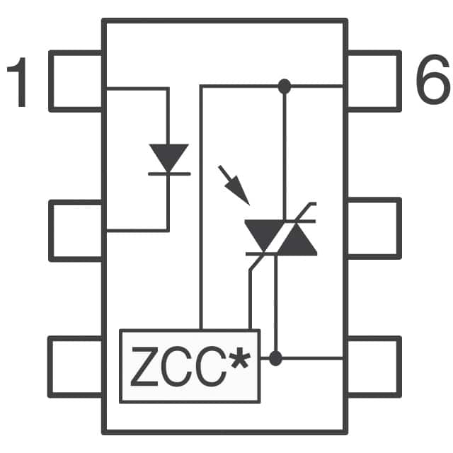 VO3063 Vishay Semiconductor Opto Division  Optoisolators - Triac SCR Output
